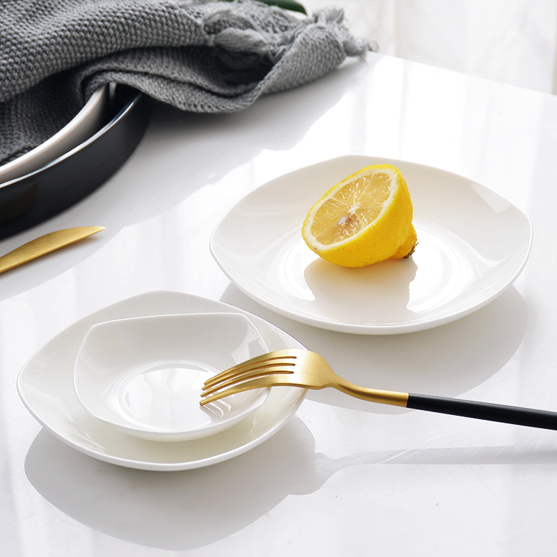 Ceramic disc 10 vinegar sauce dishes taste drives home dishes plate 4.5 inches square small plate dish of soy sauce dish