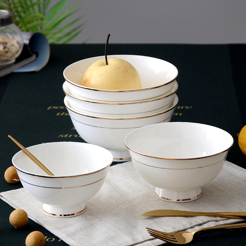 Up Phnom penh 6 anti hot ipads bowls 6 inches tall bowl household rainbow such use European jobs ceramic bowl western - style soup bowl