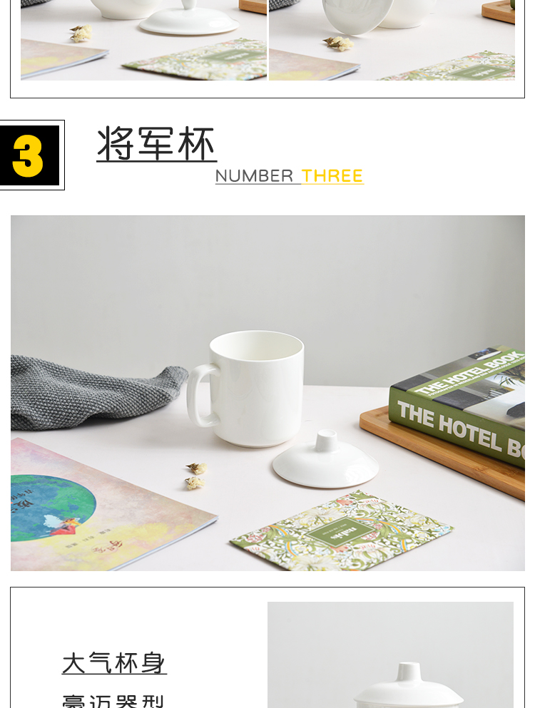 Tangshan ipads porcelain white creative picking keller cup lid glass ceramic cups water cup custom logo