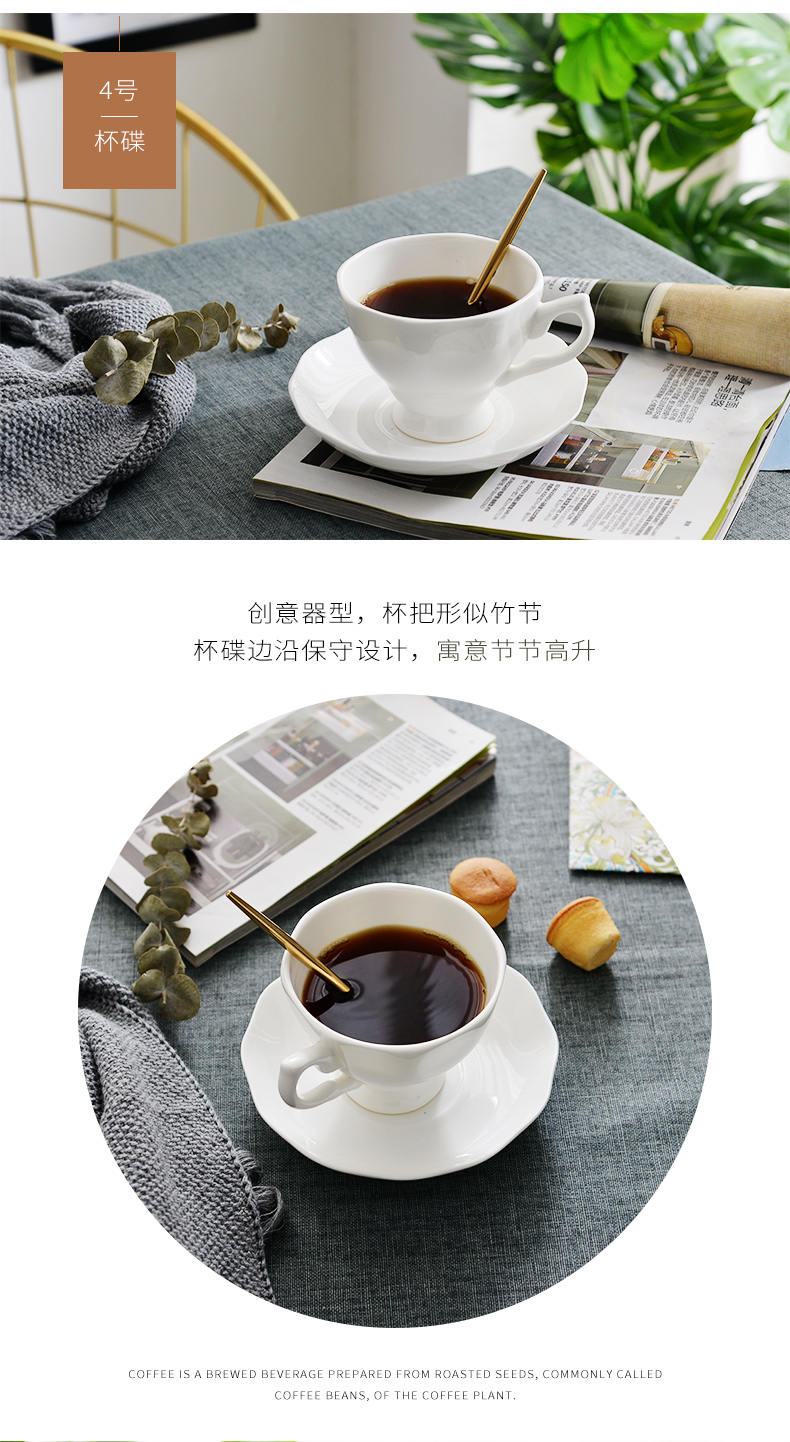 Pure white ipads China coffee cups and saucers office coffee cup cafe custom logo printing ceramic cup with dish to send a spoon