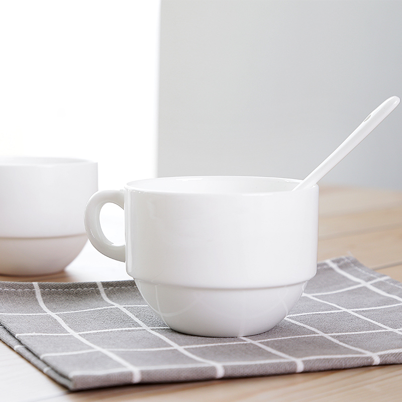 Creative ipads porcelain ceramic tower cup pure Japanese Korean picking cups milk cup water cup keller of coffee cup