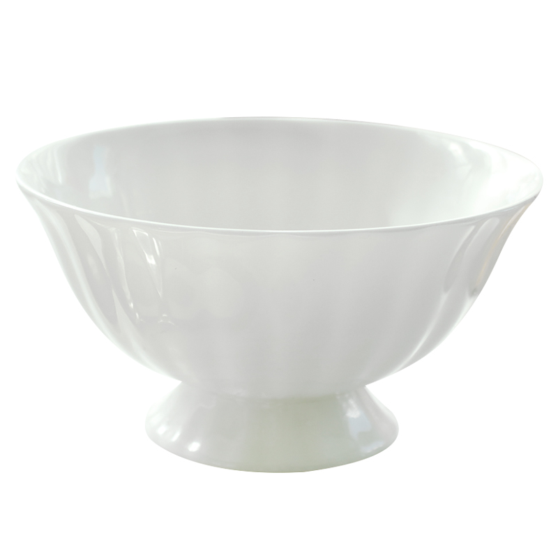 Tangshan ipads bowls 5 inches tall bowl to eat rice bowl of household ceramic bowl Chinese style white small bowls of rice bowl soup bowl