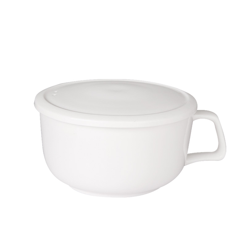 Creative ceramic bowl bowl with the handle with cover household move ipads bowls bowl dessert bowl mercifully rainbow such as bowl of soup bowl with a cover on it
