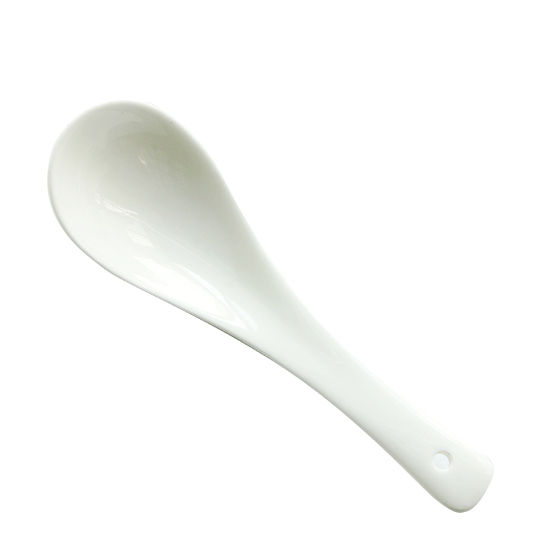 Tangshan white lead - free ipads porcelain ceramic spoon Korean Japanese tableware small spoon, coffee spoon, run out of a spoon