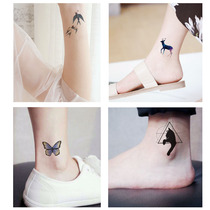 Branch master animal tattoo sticker whale cat swallow jellyfish crane dinosaur butterfly sika deer set of 15
