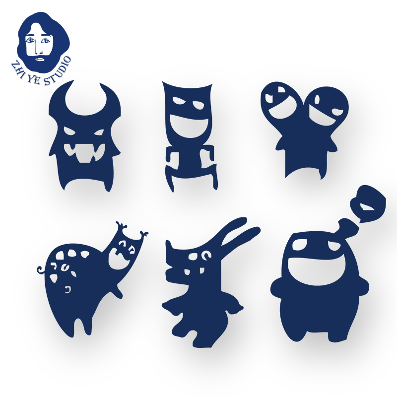 Herbals Juice Stickers Love Laughs Monster Family Waterproof Tattoo Stickers Male And Female Fingers Little Devil Children Tattoo Stickers Lasting