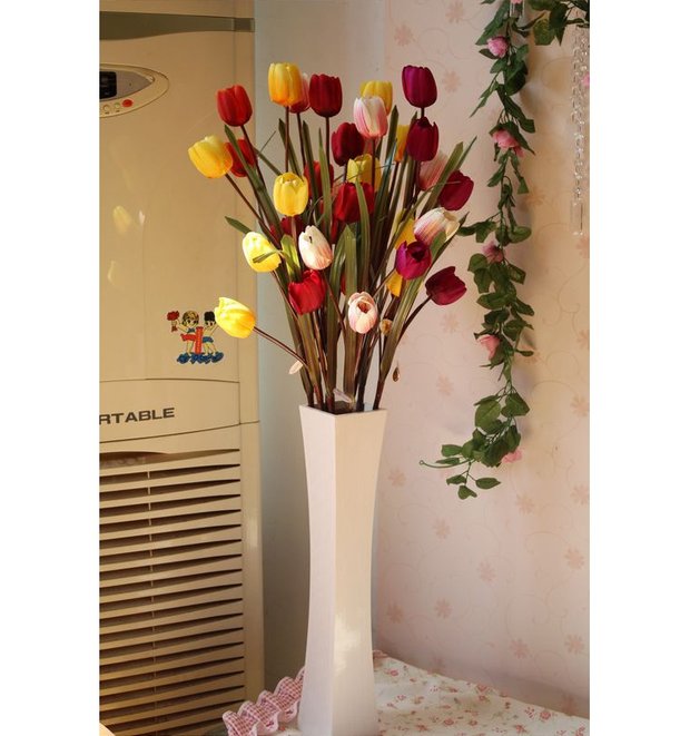 Năm hoa nhân tạo, hoa tulip, hoa chống thật, hoa giả, hoa khô, hoa, hoa trang trí, trang trí nhà, hoa - Hoa nhân tạo / Cây / Trái cây cây giả