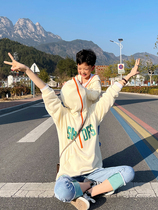 Fried Street pro-child clothing 2023 Spring and autumn new Chaoyang Gas mother-son Leisure Korean version Boys Even hat high-end blouses