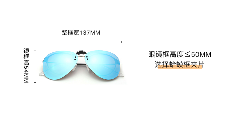 派丽蒙 男士太阳镜 偏光墨镜夹片 图18