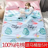 Du lịch khách sạn bẩn túi ngủ cotton xách tay người lớn trong nhà khách sạn du lịch chống bẩn đơn du lịch đôi túi ngủ hm