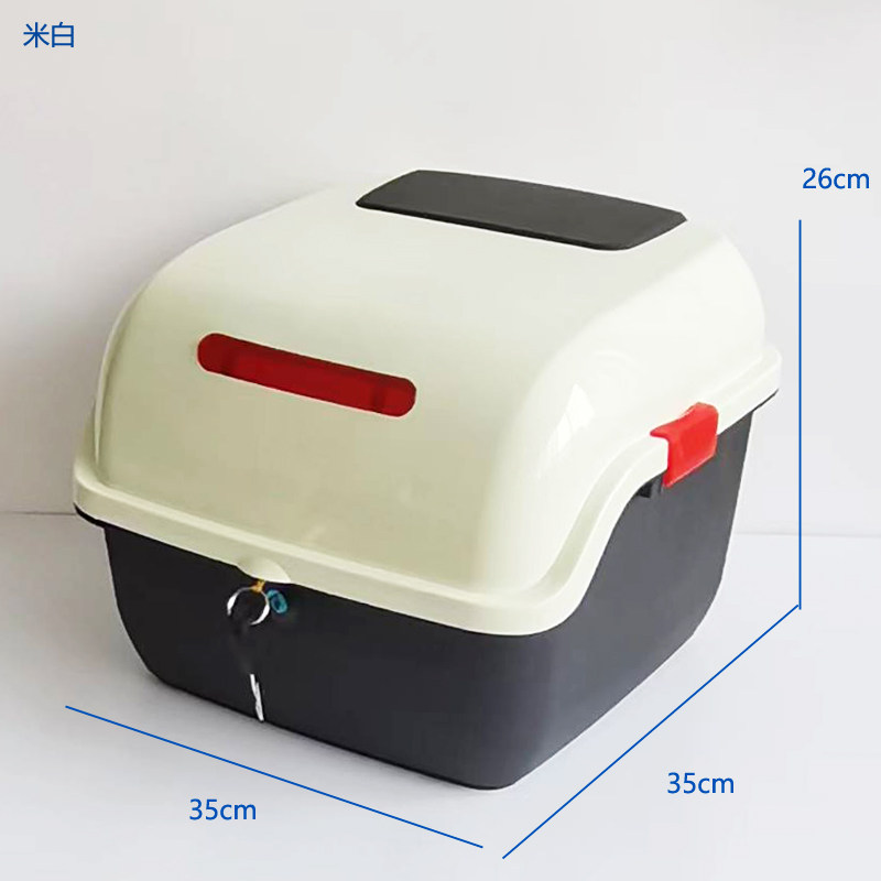 Motorcycle and Electric Vehicle Trunk Suitable for Yadea, Aima, and Tailg Electric Scooters, Thickened Large-Capacity Storage Box