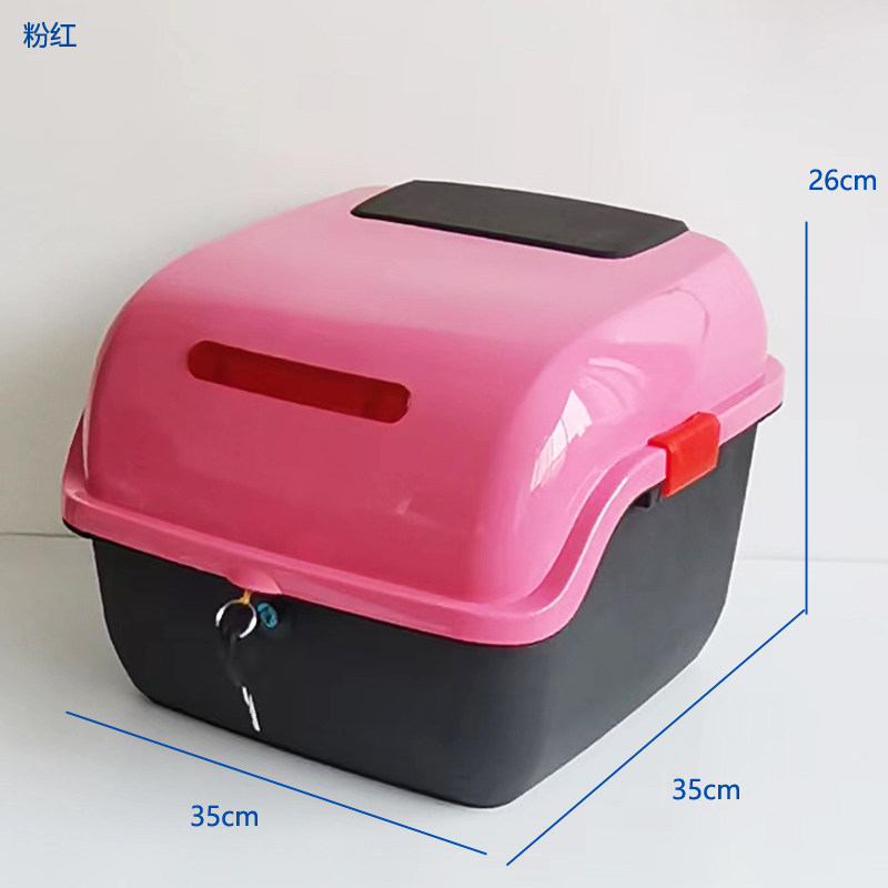 Motorcycle and Electric Vehicle Trunk Suitable for Yadea, Aima, and Tailg Electric Scooters, Thickened Large-Capacity Storage Box
