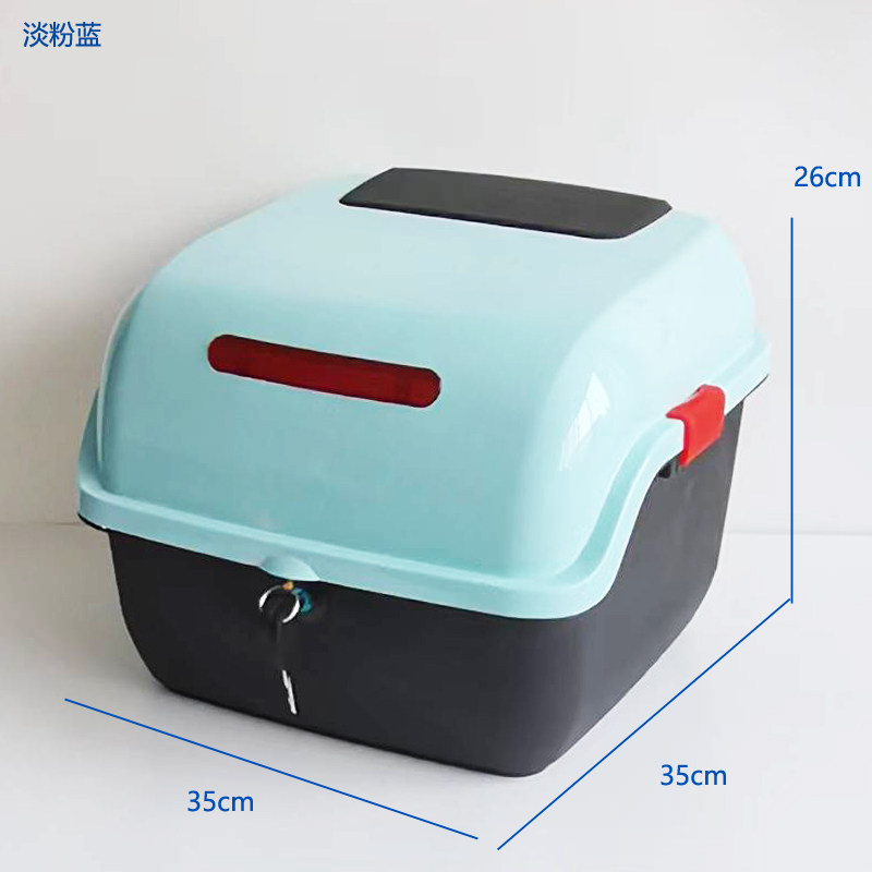 Motorcycle and Electric Vehicle Trunk Suitable for Yadea, Aima, and Tailg Electric Scooters, Thickened Large-Capacity Storage Box