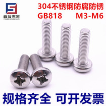 304 Stainless Steel Phillips Head Machine Screw GB818 Round Head Phillips Screw M3M4M5M6