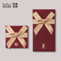 Happy New Year auspicious handmade red envelopes the year of the rabbit 2023 blessing character birthday wine red custom logo