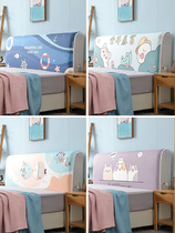 Universal all-inclusive bedside cover cover Soft bag bedside backrest cover cover dust cover Net red ins Nordic style removable and washable