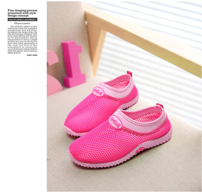 Sandales enfants en cuir synthétique DINGDANG Baotou creux pour été - semelle caoutchouc - Ref 1053403 Image 19