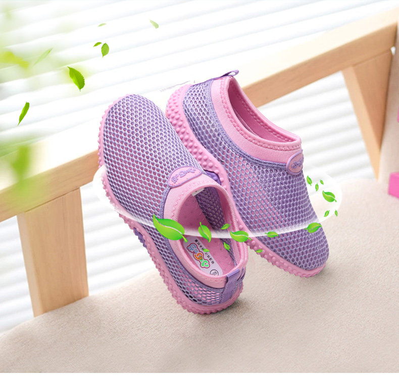 Sandales enfants en cuir synthétique DINGDANG Baotou creux pour été - semelle caoutchouc - Ref 1053403 Image 8