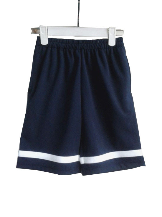 Summer style black feet with white edge children's casual pants boys and girls sports shorts trend casual school uniform pants