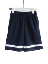 Summer black feet with white side childrens casual shorts for boys and girls sports shorts