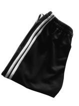 Spot summer ultra thin black two white bars childrens trousers for men and women sports students