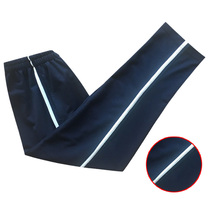 All cotton spring and summer black hide black yellow white bar trousers for men and women autumn sweatpants