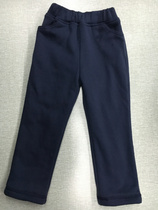 Spot autumn and winter fleece autumn cotton Tibetan classic solid color school pants for men and women sports pants casual pants