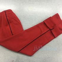 Autumn and winter terry cotton big red black and white thin bar trousers school pants same mens and womens sports pants students