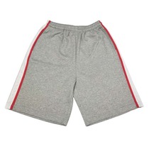 New summer ultra-thin school uniform shorts mens neutral pants cotton gray inlaid white wide-edged red strip casual Academy style