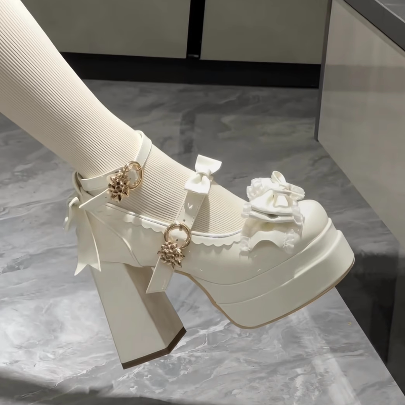 Original Fantasy Butterfly High Heels Women's 2026 Spring New Original Lolita Round Toe Lolita Sweet Single Shoes