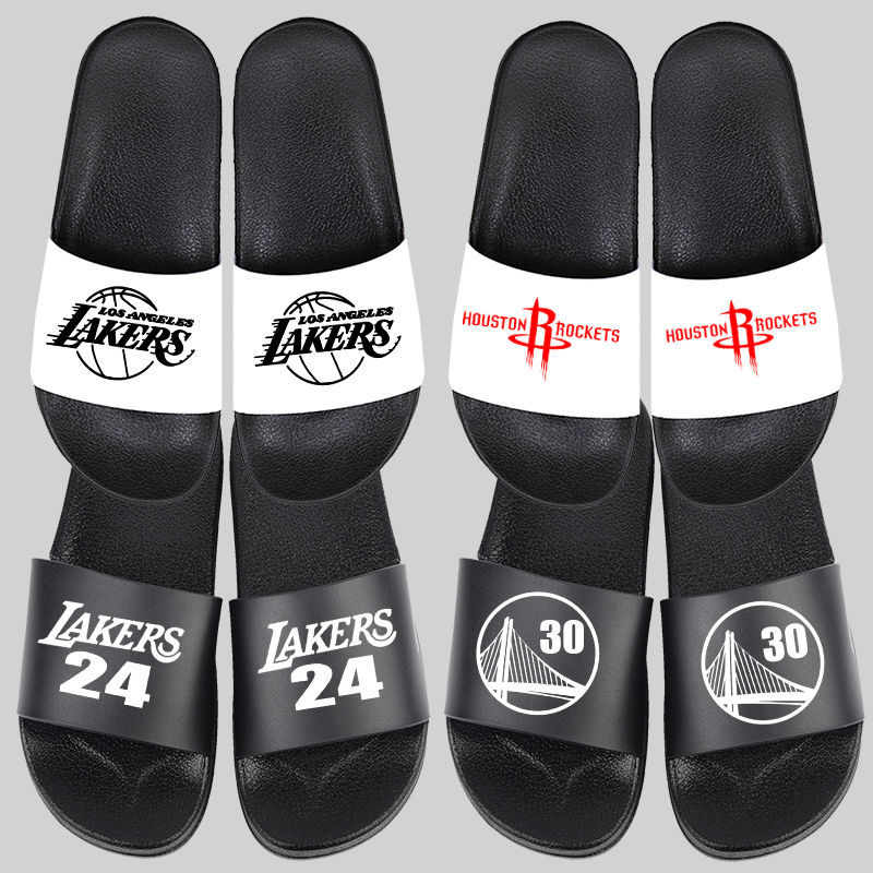Basketball Slippers for Men, Trendy Summer Style, Personalized Indoor and Outdoor Soft-Soled Non-Slip Slippers with Rocket Warrior Star Design for Students