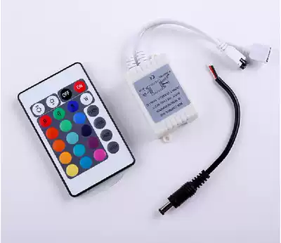 12v controller IR Infrared 24 key remote control mini controller RGB colorful 3528 5050 light with module