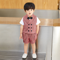 Baby one year old dress male children suit suit spring summer child baby birthday party suit casual foreign style