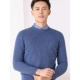 Áo len cashmere nam Hengyuanxiang mùa thu và mùa đông ấm áp vòng cổ áo len thanh niên tinh khiết màu jacquard tinh khiết áo len cashmere nam - Áo len Cashmere