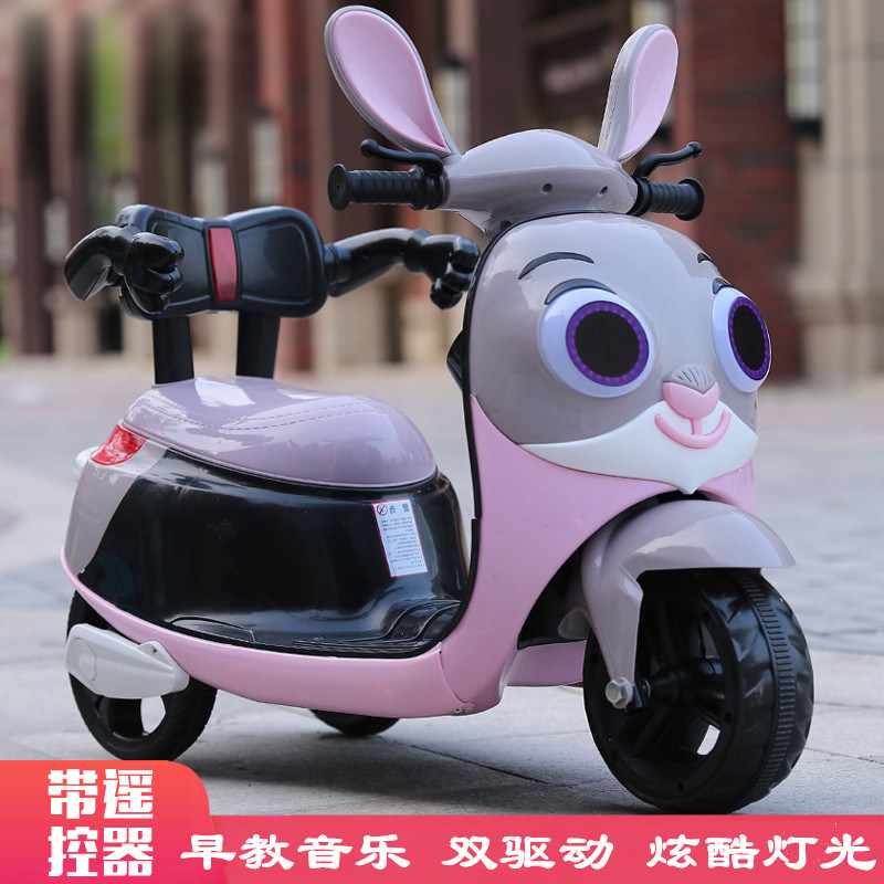 New Baby Child Electric Motorcycle Tricycle with Music 1 - 6 year old boy and girl battery car can be remotely controlled