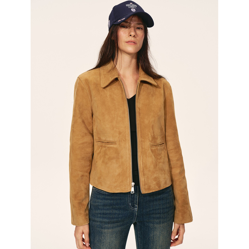 Nomadic City Suede Sheepskin 26 Autumn Genuine Leather Jacket for Women Nomadic City Suede Sheepskin 26 Autumn Genuine Leather Jacket for Women