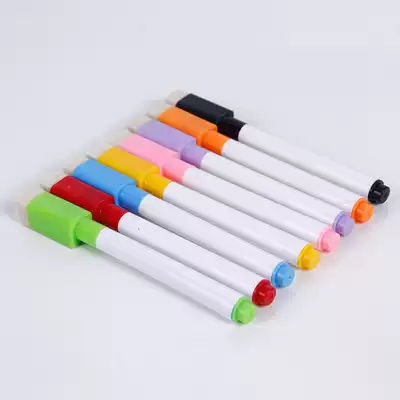 Children's smart environmental protection 8-color whiteboard pen set soft whiteboard graffiti dazzling color stick painting brush