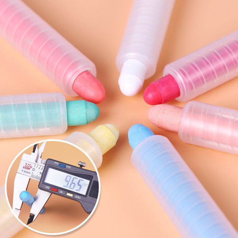 Magnetic Ruyi environmental protection water-soluble dust-free chalk children's graffiti teaching special 12 packs of 100% dust-free