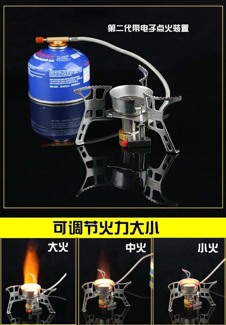 Bếp ngoài trời cầm tay dã ngoại gió đặt mini núi dã ngoại bếp gas lò đốt hóa lỏng - Bếp lò / bộ đồ ăn / đồ nướng dã ngoại bếp cồn mini