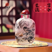 Yitang inner painting snuff bottle on new home decoration ornaments smell pot pure handmade Forbidden City gifts to foreigners