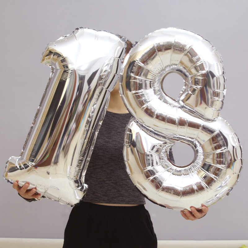 Wedding wedding room layout balloon adult birthday party digital aluminum film balloon party decoration supplies