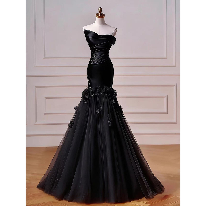 Black Evening Dress for Women 2026 New Style Birthday Coming-Of-Age Ceremony High-End Vocal Performance Host Engagement Mermaid Long Dress
