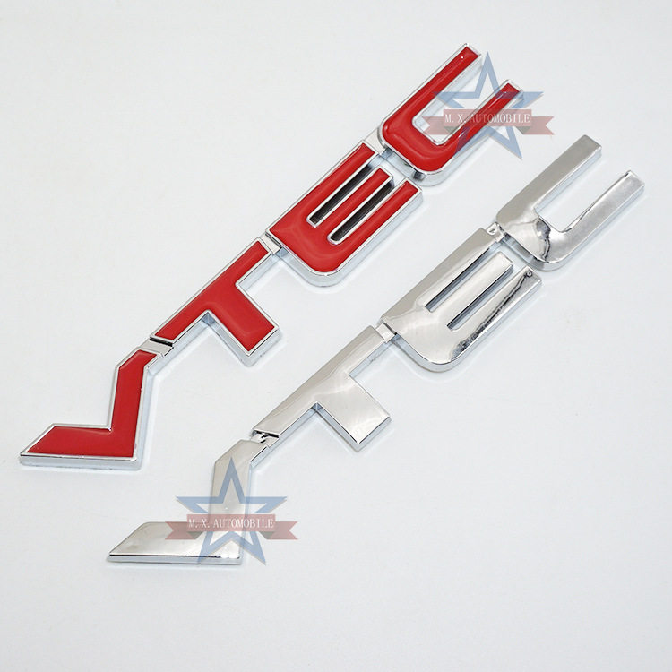 VTEC car logo rear tail sticker body sticker is suitable for Honda Civic Accord Odyssey CRV Platinum Rui