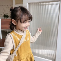 Girl Vest Skirt Autumn Winter Children Waistcoat Dress Baby Boy With Dress Plus Suede Skirt Light Core Suede Princess Ocean Qi