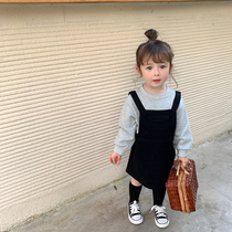 Baby Sweatshirt Girl Fake two children Dress Code Dress Spring Autumn Children Dress Spring Dress Foreign Air Korean Version Princess Dress