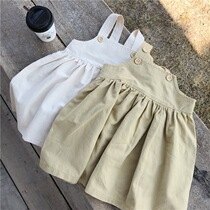 Baby Braces Skirt Spring Autumn Girl Skirt Autumn Style 2022 New Ocean Gas Children Han Edition Autumn Clothing Childrens Dress