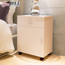 Simple bedside table simple modern bedside cabinet bedroom locker assembly drawer type with lock storage 40cm