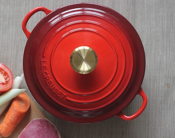 [France] Cool Color Le Creuset Round Stew Pot Cast Iron Pot Enamel Pot 16/18/20/22/24cm