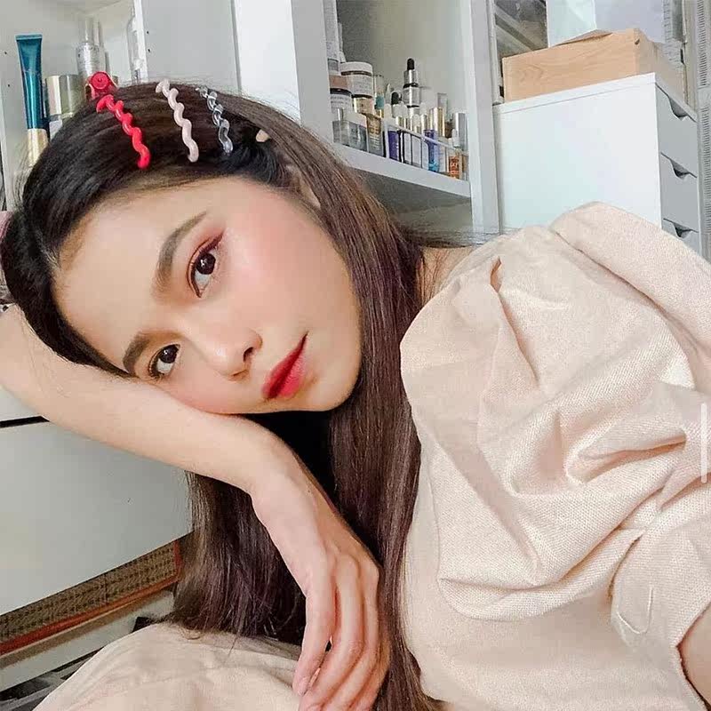 invisibobble women's plate hair clip hair ornament word clip Liu Hai clip simple wave teacher holiday gift girl