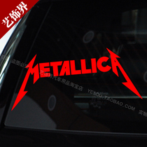 HF sticker American metal band sticker rear windshield sticker rock band personality pull flower modification sticker 0